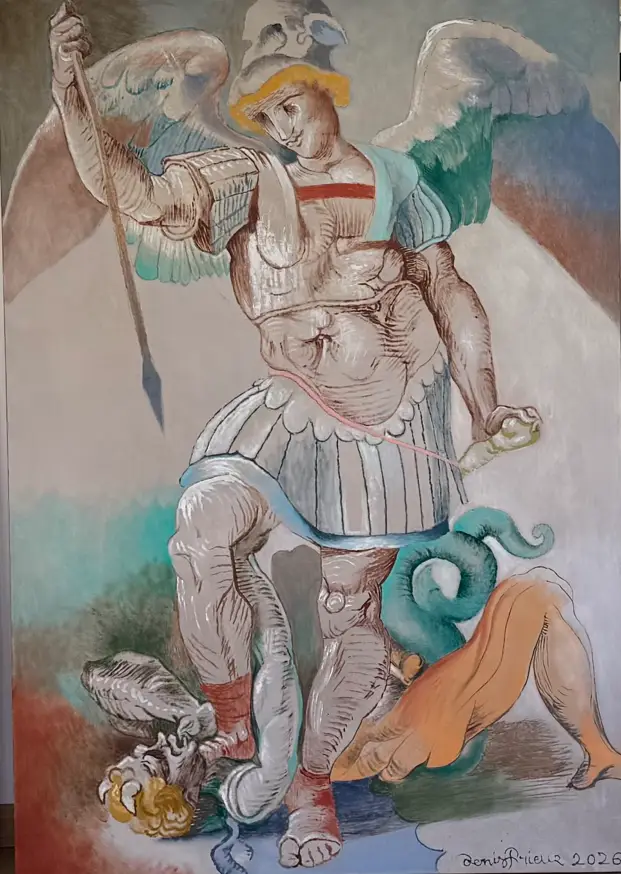 Denis Prieur, Saint-Michel terrassant le dragon, 2026