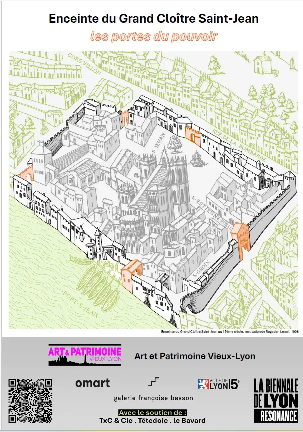 Flyer Biennale 2026 : enceinte du Grand Cloître Saint-Jean et partenaires